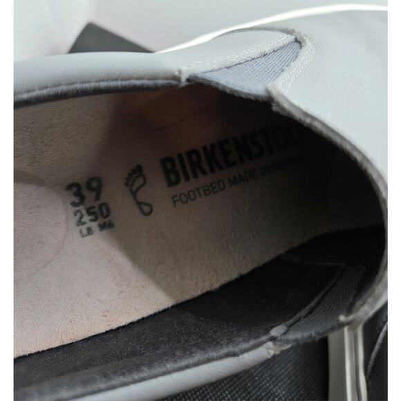 Birkenstock Oswego Womens Size 8 US 39 EU Gray Leather Slip On Sneakers Shoes - Picture 5 of 8